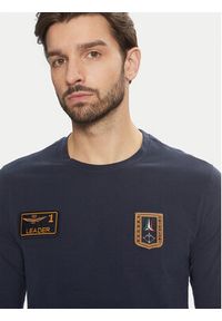 Aeronautica Militare Longsleeve 242TS2317J489 Granatowy Regular Fit. Kolor: niebieski. Materiał: bawełna. Długość rękawa: długi rękaw #4