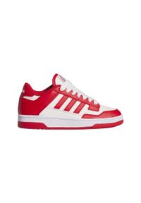 Adidas - Buty sportowe dla dzieci ADIDAS Rapid court low. Zapięcie: sznurówki. Kolor: biały, czerwony, wielokolorowy. Materiał: kauczuk