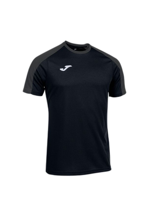 Koszulka do piłki nożnej męska Joma Eco Champioship z krótkim rękawem. Kolor: szary, wielokolorowy, brązowy, czarny. Długość rękawa: krótki rękaw. Długość: krótkie. Sport: piłka nożna