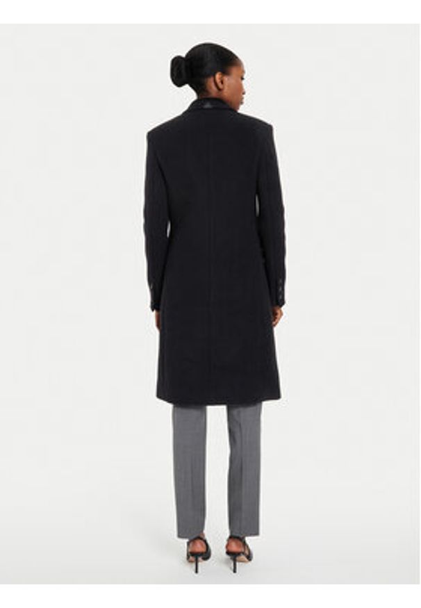 Pinko Płaszcz wełniany Cambogia 103697 A225 Czarny Regular Fit. Kolor: czarny. Materiał: wełna