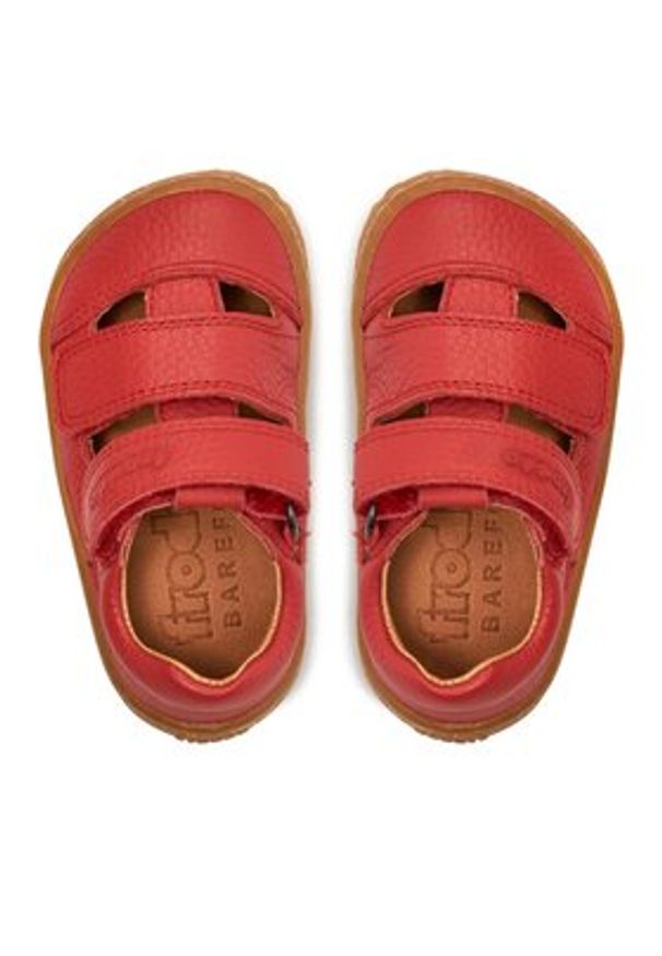 Froddo Sandały Barefoot Sandal G3150266-5 M Czerwony. Kolor: czerwony. Materiał: skóra