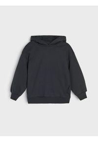 Sinsay - Bluza hoodie basic - czarny. Kolor: czarny