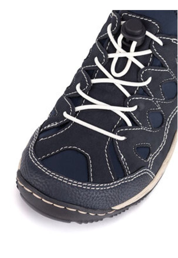 Rieker Półbuty L0551-14 Granatowy. Kolor: niebieski. Materiał: materiał