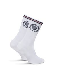 Aeronautica Militare Skarpety wysokie unisex 251CZ015DL561 Biały. Kolor: biały. Materiał: bawełna, materiał