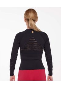 Bluza damska treningowa z długim rękawem Brubeck GYM. Kolor: czarny. Długość rękawa: długi rękaw. Długość: długie. Sport: fitness