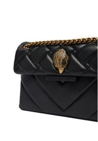 Kurt Geiger Torebka Mini Kensington 1470805109 Czarny. Kolor: czarny. Materiał: skórzane