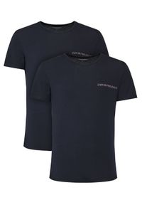Emporio Armani Underwear Komplet 2 t-shirtów EM000391 AF10779 MB143 Granatowy Regular Fit. Kolor: niebieski. Materiał: bawełna