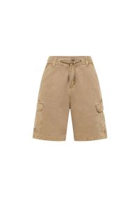 Mustang - MĘSKIE SPODNIE MATERIAŁOWE MUSTANG Chicago Shorts Z Lemon Pepper 1015720 3375. Materiał: materiał #2