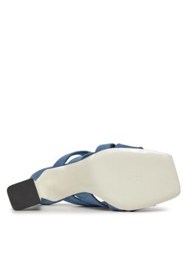 Pollini Klapki SA28117C1ITQ0707 Niebieski. Kolor: niebieski. Materiał: materiał