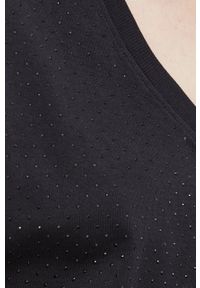 Silvian Heach t-shirt bawełniany damski kolor czarny. Kolor: czarny. Materiał: bawełna. Długość rękawa: krótki rękaw. Długość: krótkie #2