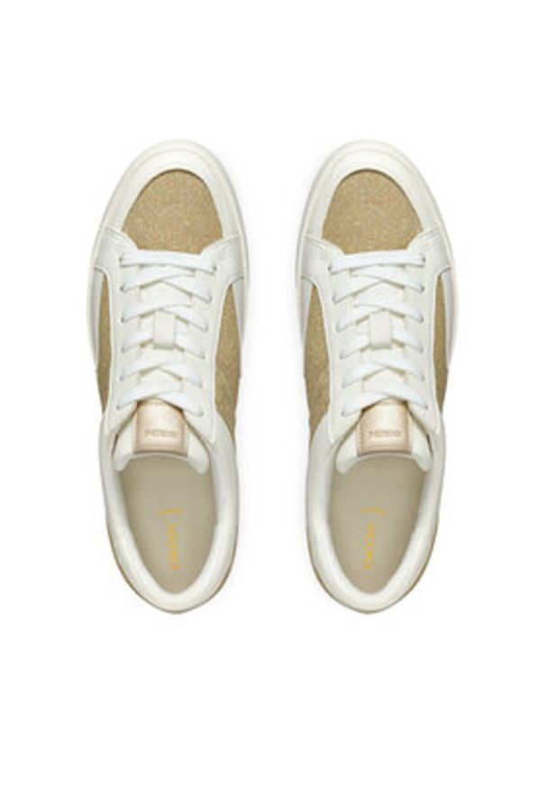 Geox Sneakersy D Blomiee D466HB 0LYBC C2L1Q Złoty. Kolor: złoty. Materiał: skóra