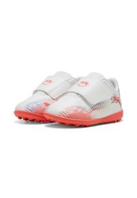 Puma - Buty piłkarskie dla małych dzieci FUTURE 8 PLAY TT PUMA White Black Glowing Red. Kolor: czerwony, biały, wielokolorowy, czarny. Sport: piłka nożna