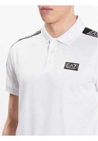 EA7 Emporio Armani Polo 3RPF52 PJ02Z 1100 Biały Regular Fit. Typ kołnierza: polo. Kolor: biały. Materiał: bawełna