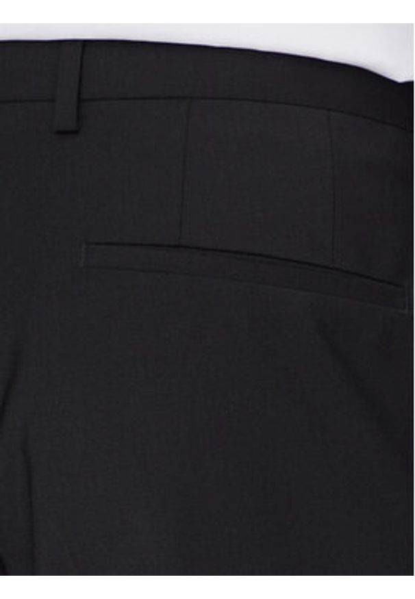 Hugo Garnitur 50450994 Czarny Extra Slim Fit. Kolor: czarny. Materiał: wełna