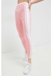 Guess legginsy damskie kolor różowy wzorzyste. Stan: podwyższony. Kolor: różowy. Materiał: dzianina #1