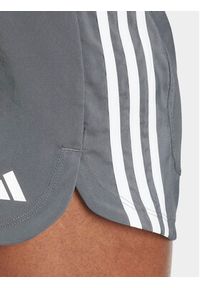 Adidas - adidas Szorty sportowe Pacer Training 3-Stripes IS2173 Szary Regular Fit. Kolor: szary. Materiał: syntetyk #6