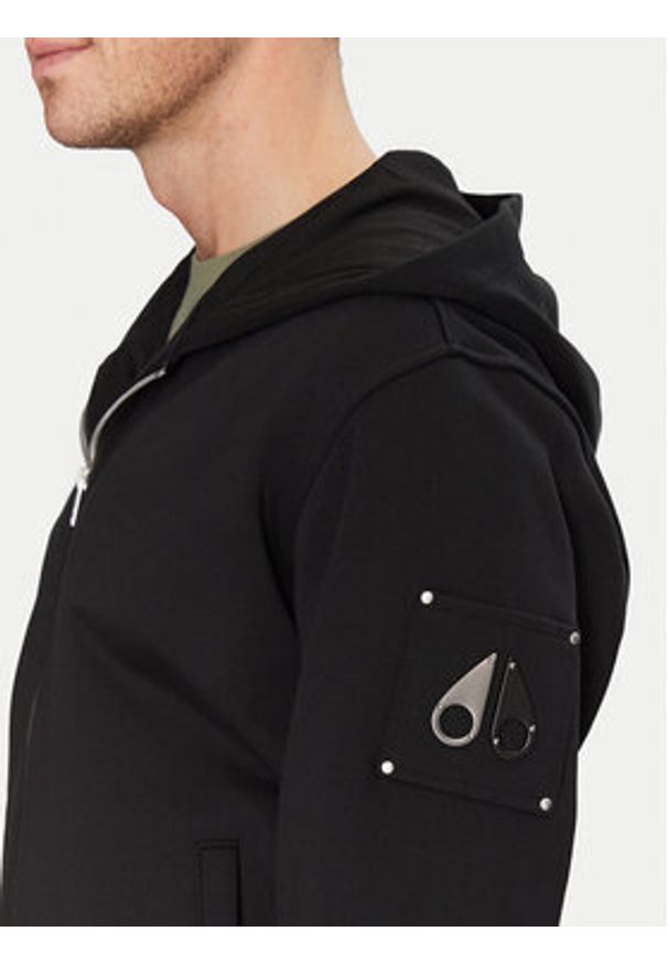 Moose Knuckles Bluza Hartsfield M14MS609 Czarny Regular Fit. Kolor: czarny. Materiał: bawełna