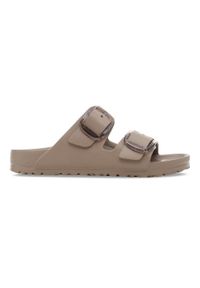 Birkenstock - BIRKENSTOCK Arizona Big Buckle EVA Gray Taupe Klapki damskie. Okazja: na spacer, na plażę. Kolor: brązowy. Materiał: materiał. Sezon: lato. Styl: elegancki, klasyczny #1