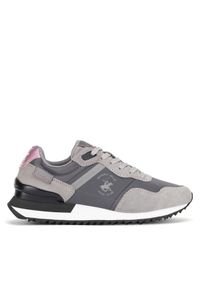 Beverly Hills Polo Club Sneakersy S9017-IW Szary. Kolor: szary. Materiał: skóra, nubuk