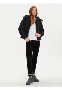 EA7 Emporio Armani Dres 8NTV52 TJTXZ 21BA Czarny Regular Fit. Kolor: czarny. Materiał: bawełna #3