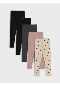 Sinsay - Bawełniane legginsy 5 pack - wielobarwny. Materiał: bawełna #1