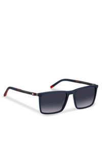 TOMMY HILFIGER - Okulary przeciwsłoneczne Tommy Hilfiger. Kolor: niebieski