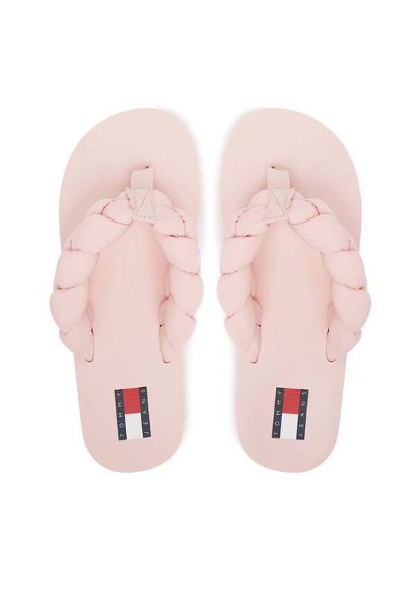 Japonki Tommy Jeans. Kolor: różowy