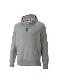 Bluza dresowa męska Puma X MINECRAFT. Kolor: szary. Materiał: dresówka