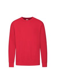 FRUIT OF THE LOOM - Lekka Męska Bluza Z Kapturem. Typ kołnierza: kaptur. Kolor: czerwony