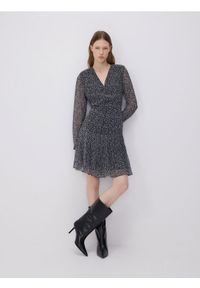 Reserved - Sukienka mini - czarny. Kolor: czarny. Materiał: tkanina. Wzór: gładki. Długość: mini #1