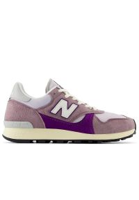 Buty New Balance M475VTE - różowe. Okazja: na co dzień. Kolor: różowy. Materiał: zamsz, materiał. Szerokość cholewki: normalna #1