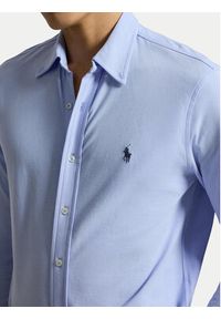 Polo Ralph Lauren Koszula 710654408505 Niebieski jasny Regular Fit. Typ kołnierza: polo. Kolor: niebieski. Materiał: bawełna #5