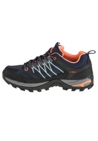 Damski Buty Trekkingowe Wodoodporne CMP Rigel Low. Kolor: wielokolorowy, niebieski, czarny. Materiał: zamsz. Szerokość cholewki: normalna