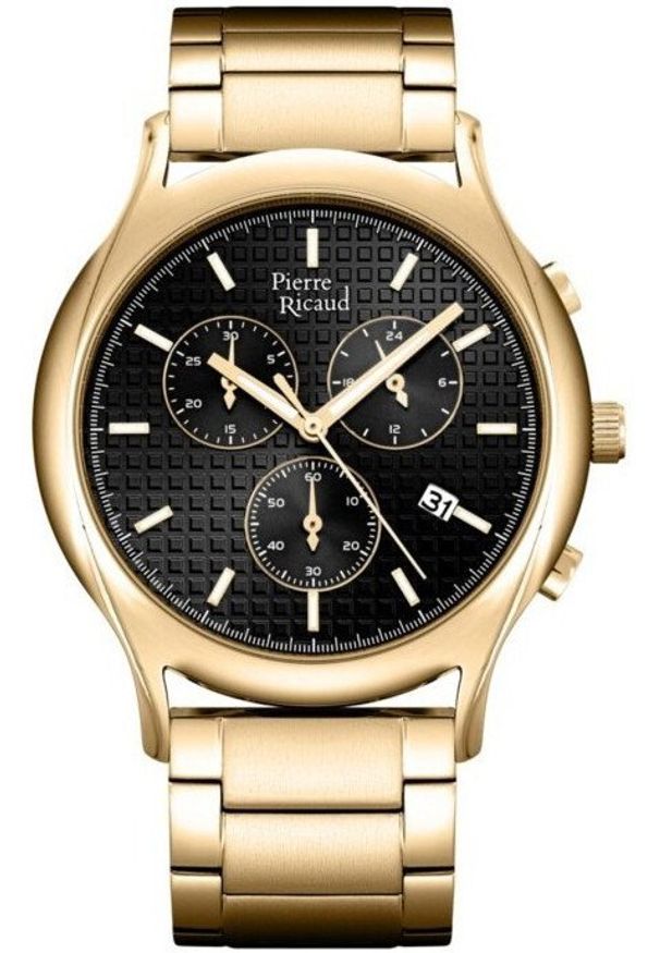 Zegarek męski Pierre Ricaud P91099.1114CH złoty. Kolor: złoty
