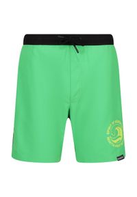 Regatta - Szorty Kąpielowe Męskie Bentham. Kolor: czarny, wielokolorowy, zielony. Styl: sportowy #1