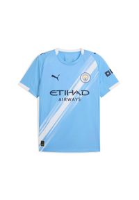 Puma - Koszulka domowa Manchesteru City 2025/26. Kolor: niebieski. Sport: piłka nożna