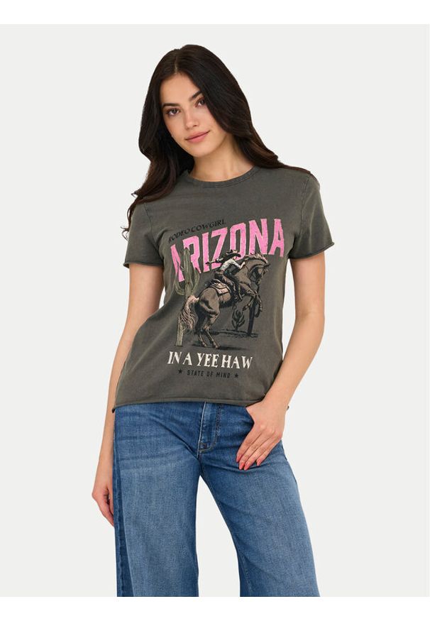 only - ONLY T-Shirt Lucy 15215721 Szary Regular Fit. Kolor: szary. Materiał: bawełna