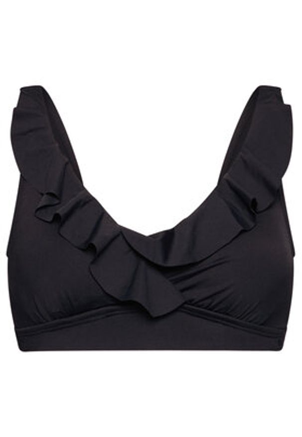 Lauren Ralph Lauren Góra od bikini LR9GV84E Czarny. Kolor: czarny. Materiał: syntetyk