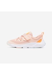 Buty dla dzieci Decathlon Playful Fast Scratch. Kolor: niebieski, różowy, pomarańczowy, wielokolorowy. Materiał: tkanina. Szerokość cholewki: normalna. Sport: turystyka piesza
