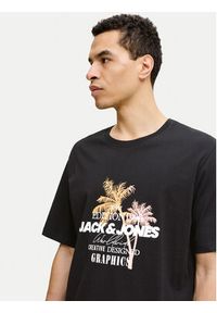Jack & Jones T-Shirt Gradient Print 12288094 Czarny Regular Fit. Kolor: czarny. Materiał: bawełna. Wzór: nadruk, gradientowy #2