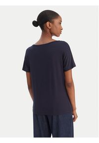 Marella T-Shirt Fervida 2615971021 Granatowy Regular Fit. Kolor: niebieski. Materiał: wiskoza #5