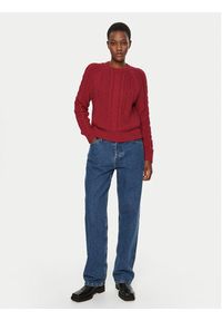 GAP - Gap Sweter 626355-05 Czerwony Regular Fit. Kolor: czerwony. Materiał: bawełna