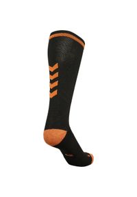 Skarpety sportowe dla dorosłych Hummel Elite Indoor Sock High. Kolor: żółty, wielokolorowy, pomarańczowy, czarny