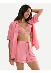 Triumph Koszulka piżamowa Boyfriend 10227193 Różowy Regular Fit. Kolor: różowy. Materiał: wiskoza #5