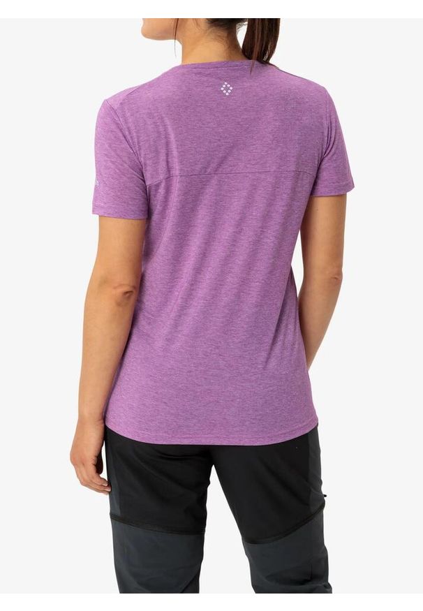 Koszulka szybkoschnąca damska Vaude Skomer Print T-Shirt III. Kolor: fioletowy, różowy, wielokolorowy. Wzór: nadruk
