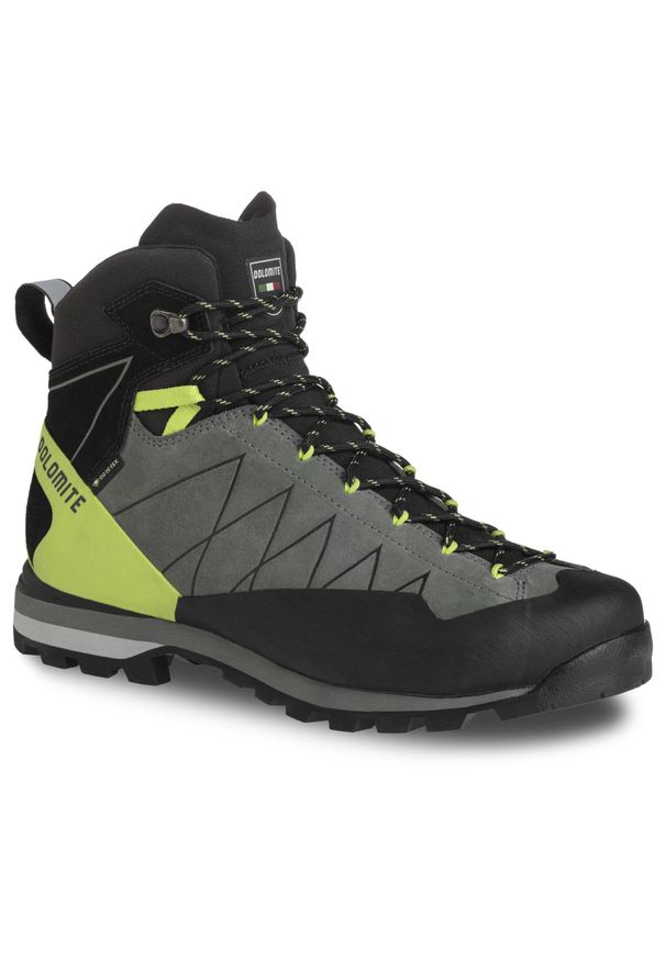 Buty trekkingowe męskie Dolomite Crodarossa High GTX 2.0. Kolor: żółty, zielony, wielokolorowy, szary