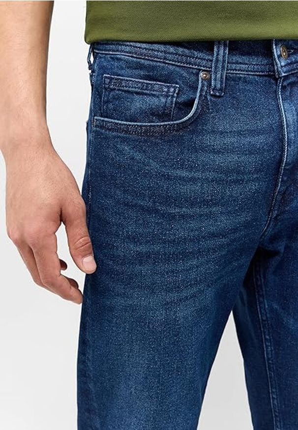 Mustang - Męskie Spodnie Jeansowe MUSTANG Orlando Slim Denim Blue 1015500 5000 883