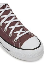 Converse Trampki Chuck Taylor All Star Lift Platform A10646C Bordowy. Kolor: czerwony. Materiał: materiał. Obcas: na platformie #6