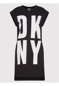 DKNY T-Shirt P1RHRB2M Czarny Regular Fit. Kolor: czarny. Materiał: bawełna #5