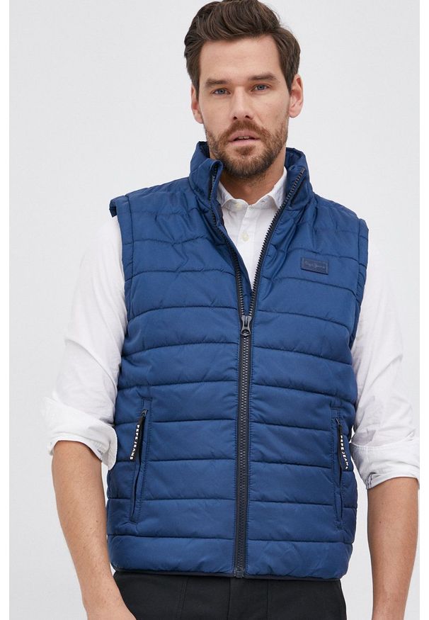 Pepe Jeans - Kurtka Hiram. Okazja: na co dzień. Kolor: niebieski. Styl: casual